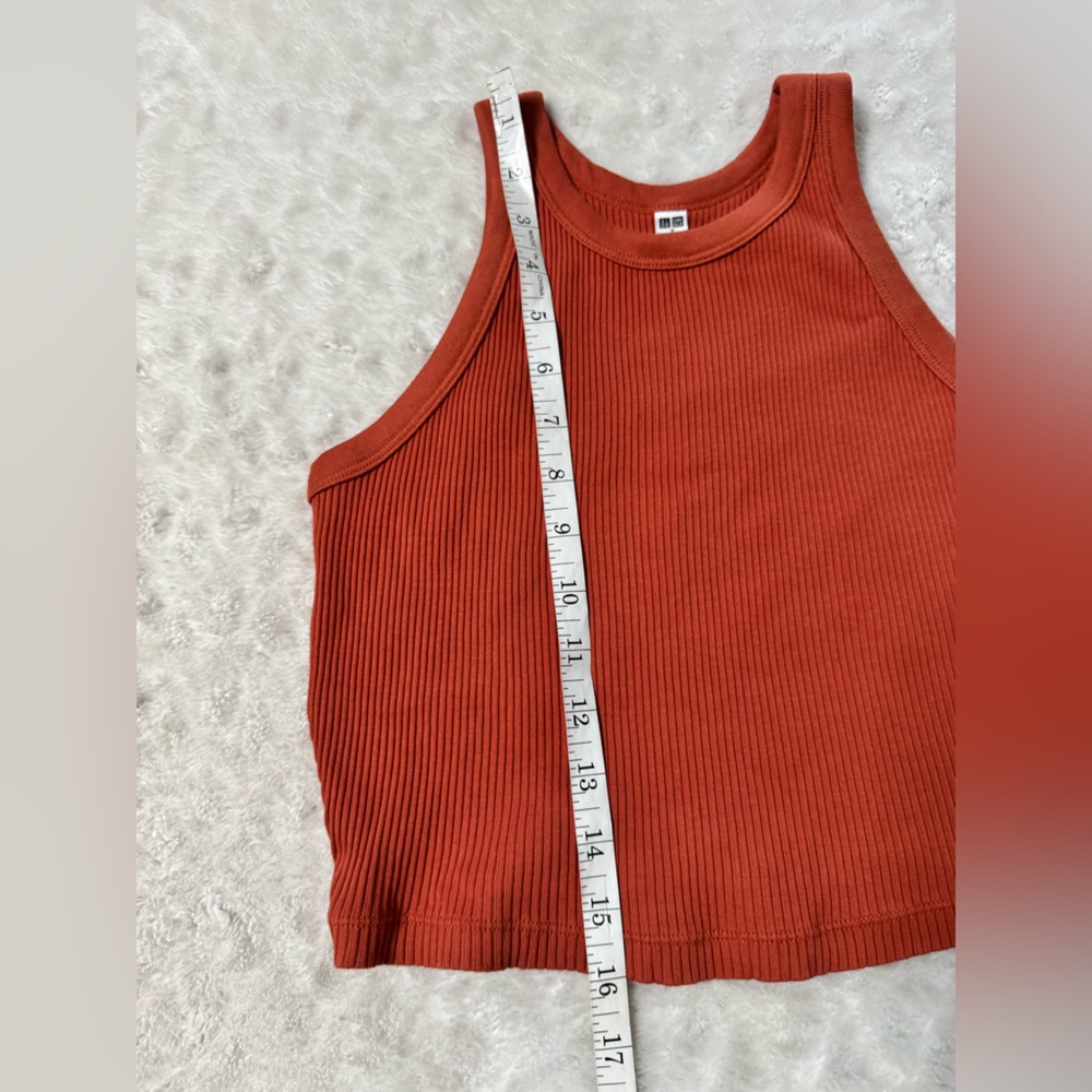Rust Ribbed Tank Top - Picture 6 of 7